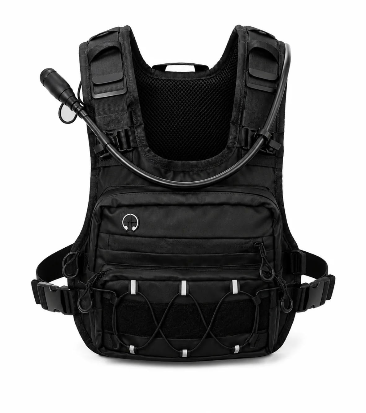 Tactical Chest Pack with 2L Hydration - Adjustable Outdoor Running & Hiking Vest